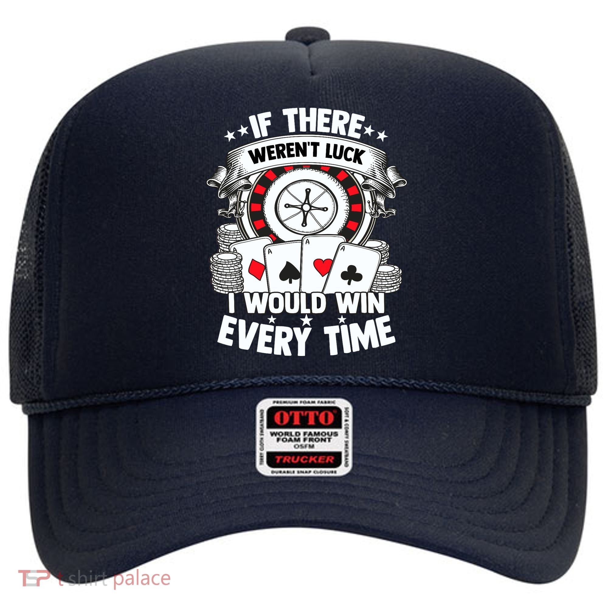 Poker Player Gambler Royal Flush Jackpot Pik Pot Bluffing Hat