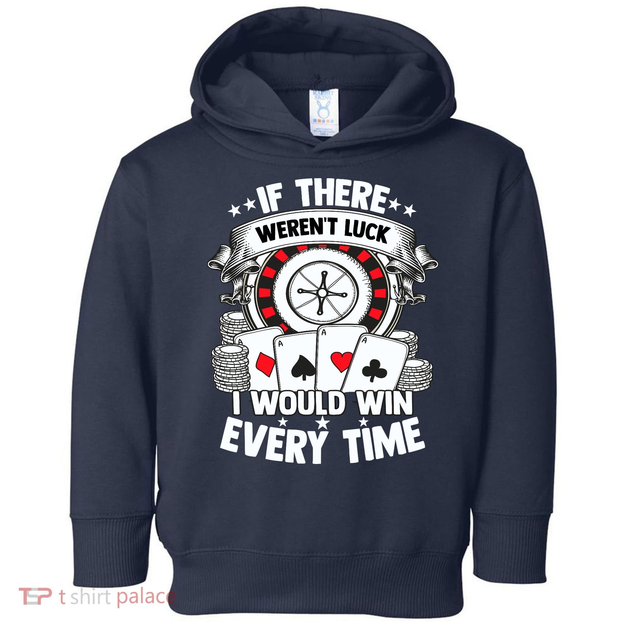 Poker Player Gambler Royal Flush Jackpot Pik Pot Bluffing Toddler Hoodie