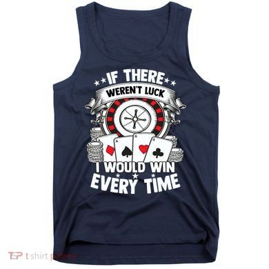 Poker Player Gambler Royal Flush Jackpot Pik Pot Bluffing Tank Top