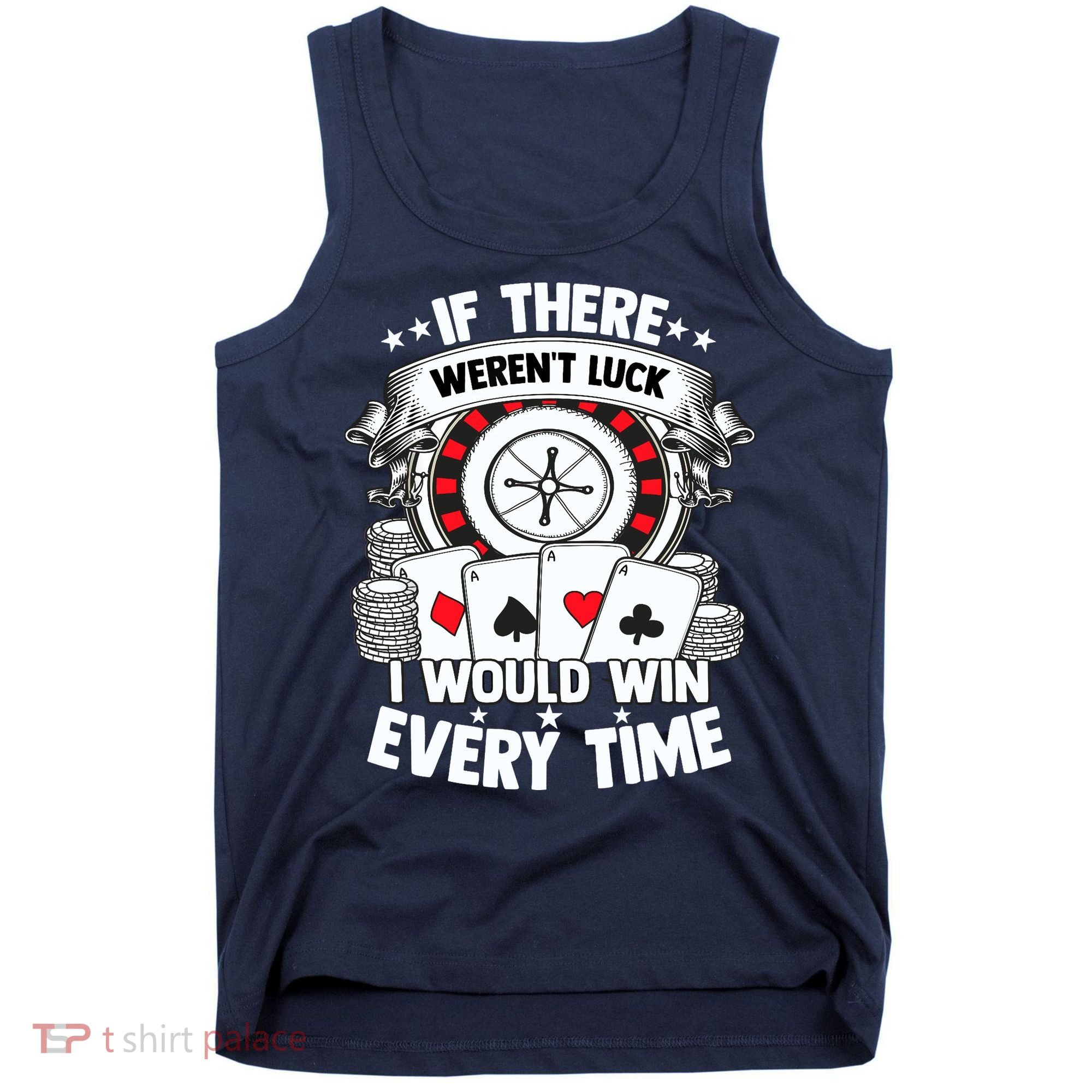 Poker Player Gambler Royal Flush Jackpot Pik Pot Bluffing Tank Top