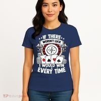 Poker Player Gambler Royal Flush Jackpot Pik Pot Bluffing Women's T-Shirt thumb 4