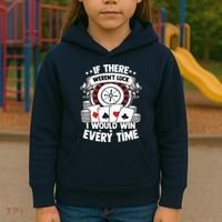 Poker Player Gambler Royal Flush Jackpot Pik Pot Bluffing Kids Hoodie thumb 3