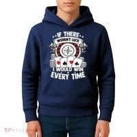 Poker Player Gambler Royal Flush Jackpot Pik Pot Bluffing Kids Hoodie thumb 4