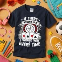 Poker Player Gambler Royal Flush Jackpot Pik Pot Bluffing Kids T-Shirt thumb 3