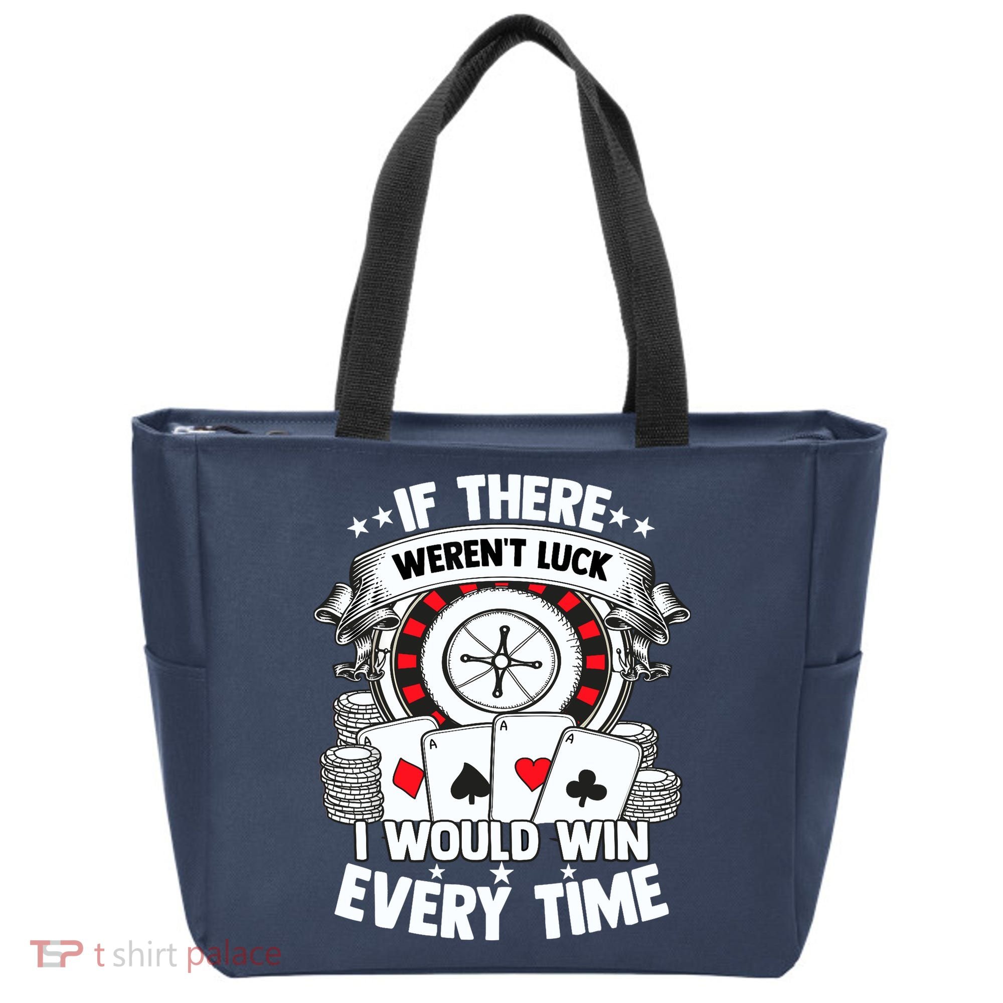 Poker Player Gambler Royal Flush Jackpot Pik Pot Bluffing Tote Bag