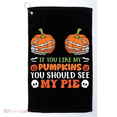 Pumpkin Pie Halloween Golf Towel
