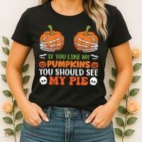 Pumpkin Pie Halloween Women's T-Shirt thumb 2