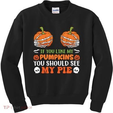 Pumpkin Pie Halloween Kids Sweatshirt