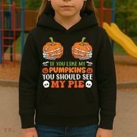 Pumpkin Pie Halloween Kids Hoodie thumb 3
