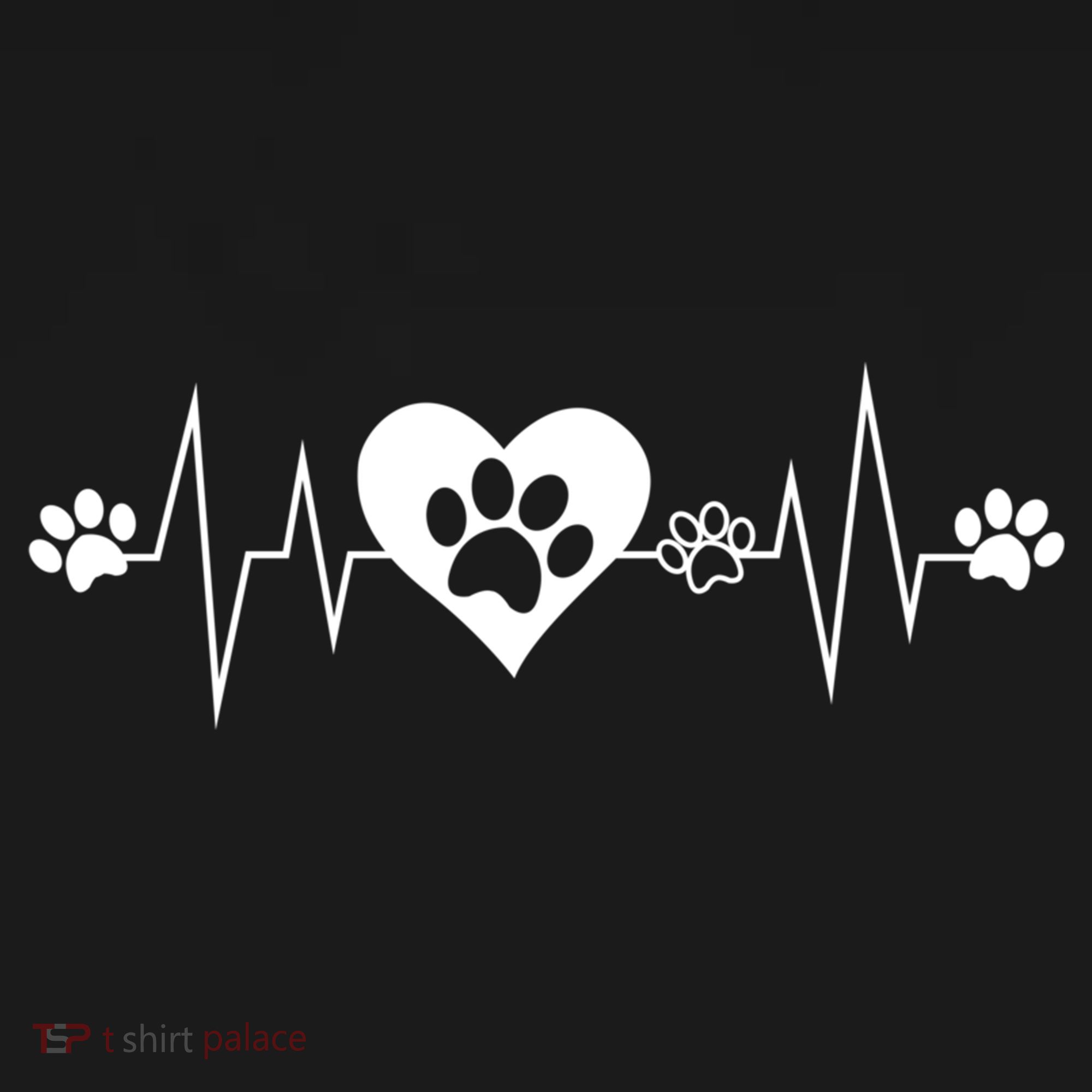 Paw Print Heartbeat Veterinarian Vet Tech Funny Pulse Gift Funny Gift Sweatshirt