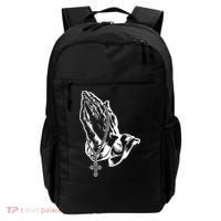 Pray Praying Hands Rosary Cross Backpack thumb 0