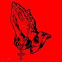 Pray Praying Hands Rosary Cross Santa Hat thumb 1