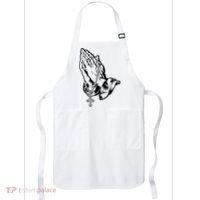 Pray Praying Hands Rosary Cross Apron thumb 0