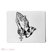 Pray Praying Hands Rosary Cross Mousepad thumb 0