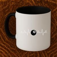 Pool Players Heartbeat Billiards 8 Ball Coffee Mug thumb 2