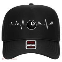 Pool Players Heartbeat Billiards 8 Ball Hat thumb 0