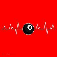 Pool Players Heartbeat Billiards 8 Ball Santa Hat thumb 1
