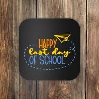Paper Plane Happy Last Day Of School Coaster thumb 0