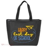 Paper Plane Happy Last Day Of School Tote Bag thumb 0