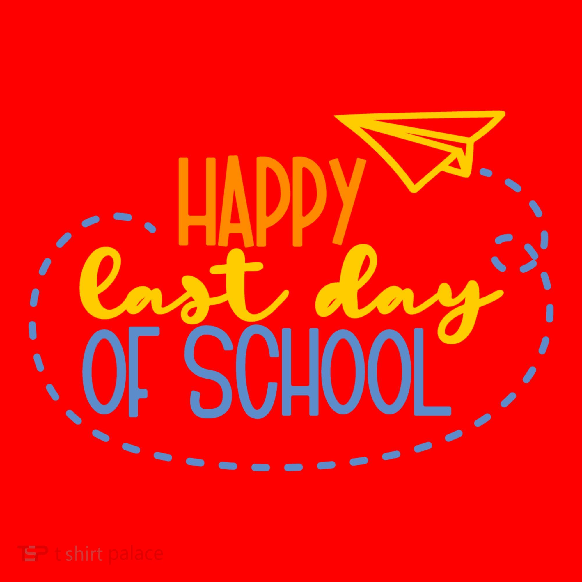 Paper Plane Happy Last Day Of School Santa Hat