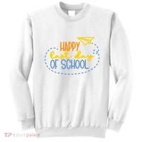 Paper Plane Happy Last Day Of School Sweatshirt thumb 0