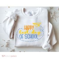 Paper Plane Happy Last Day Of School Sweatshirt thumb 2
