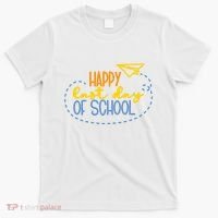 Paper Plane Happy Last Day Of School T-Shirt thumb 0