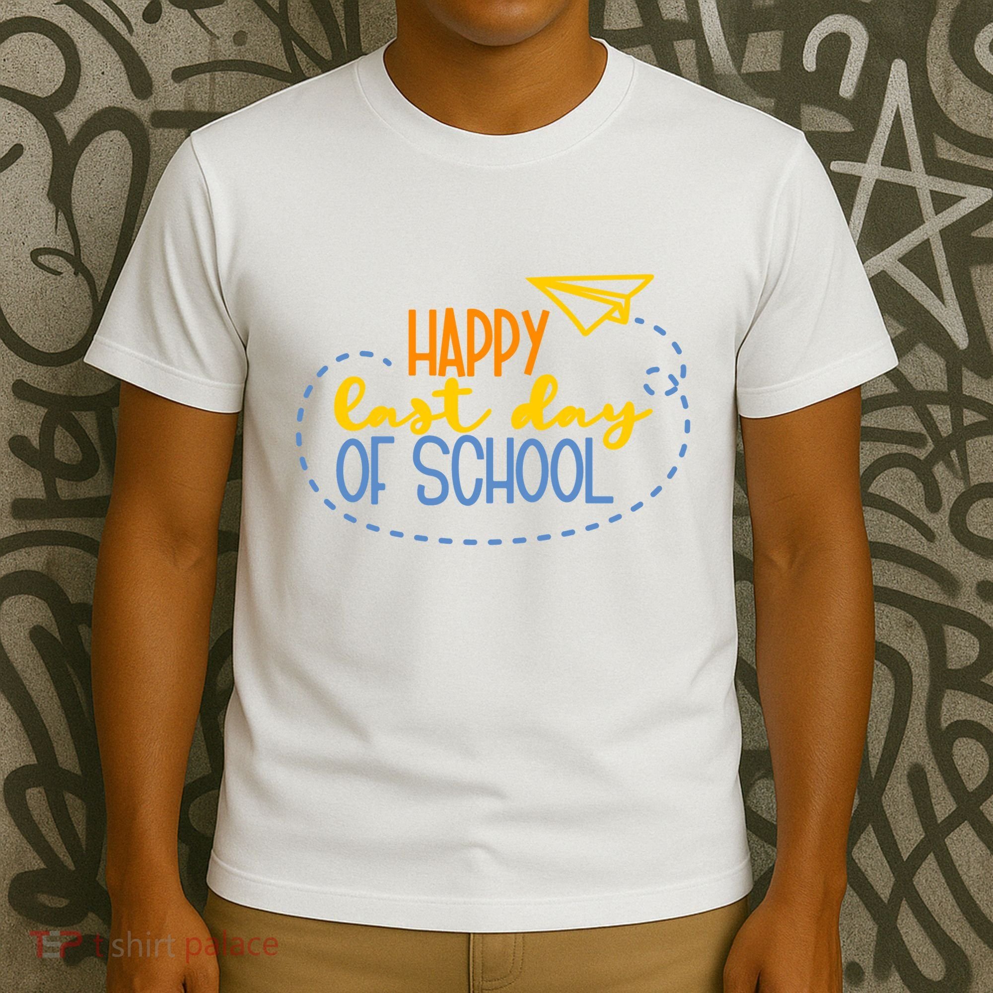 Paper Plane Happy Last Day Of School T-Shirt