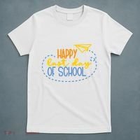 Paper Plane Happy Last Day Of School T-Shirt thumb 5