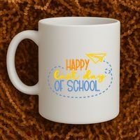 Paper Plane Happy Last Day Of School Coffee Mug thumb 2
