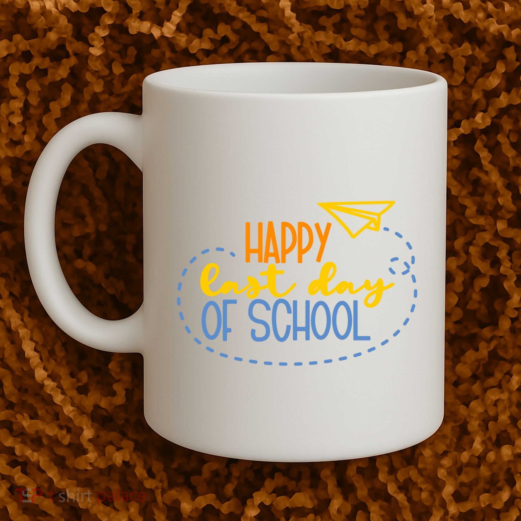 Paper Plane Happy Last Day Of School Coffee Mug