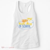 Paper Plane Happy Last Day Of School Women's Tank Top thumb 0