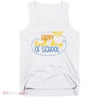 Paper Plane Happy Last Day Of School Tank Top thumb 0