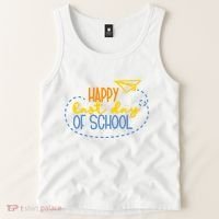 Paper Plane Happy Last Day Of School Tank Top thumb 2