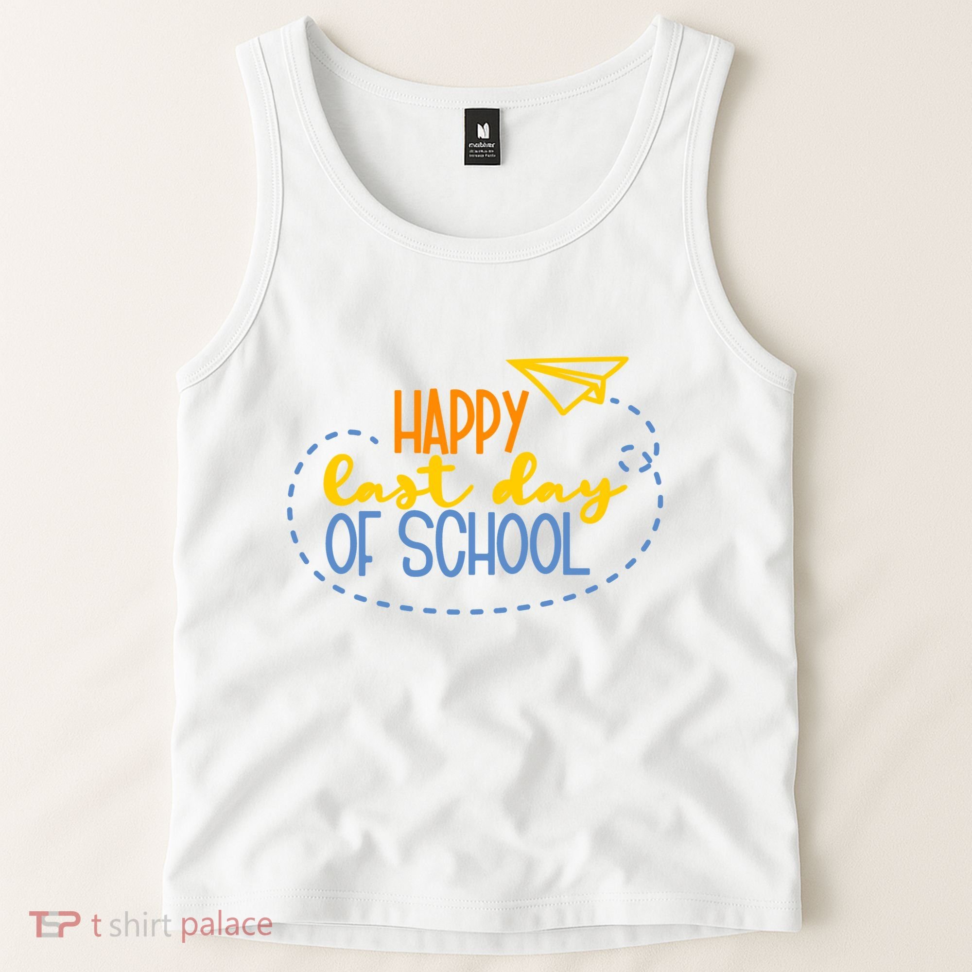 Paper Plane Happy Last Day Of School Tank Top