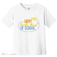 Paper Plane Happy Last Day Of School Toddler T-Shirt thumb 0