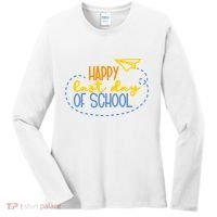 Paper Plane Happy Last Day Of School Women's Long Sleeve Shirt thumb 0