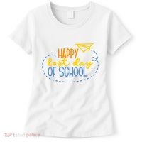 Paper Plane Happy Last Day Of School Women's T-Shirt thumb 0
