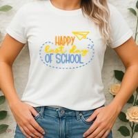 Paper Plane Happy Last Day Of School Women's T-Shirt thumb 2