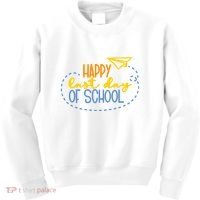 Paper Plane Happy Last Day Of School Kids Sweatshirt thumb 0
