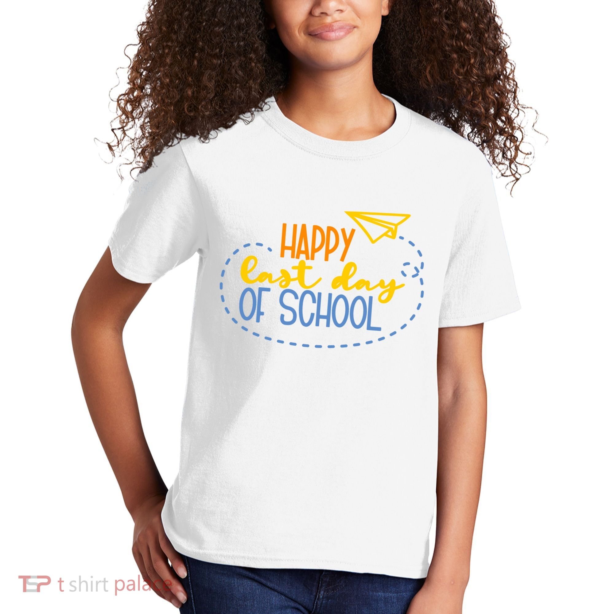 Paper Plane Happy Last Day Of School Kids T-Shirt
