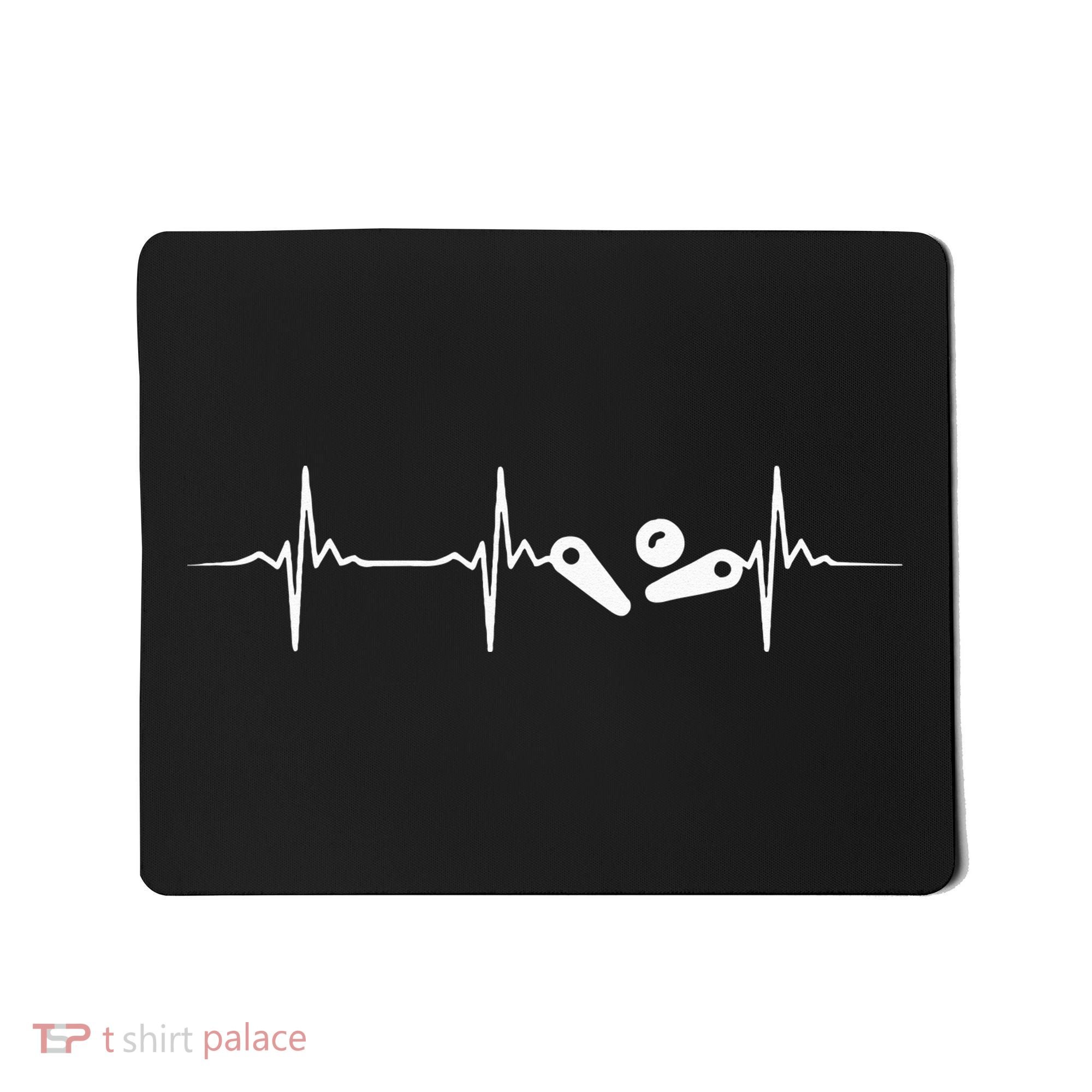 Pinball Player Heartbeat Retro Gamer Pinball Mousepad