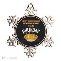  Pumpkin Pie Happy Thanksgiving It's My Birthday Ornament thumb 0
