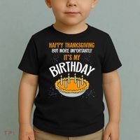  Pumpkin Pie Happy Thanksgiving It's My Birthday Toddler T-Shirt thumb 2