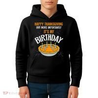  Pumpkin Pie Happy Thanksgiving It's My Birthday Kids Hoodie thumb 4