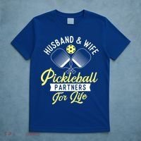 Player Pickleballers Husband & Wife Couple Pickleball Gift For Fan T-Shirt thumb 5
