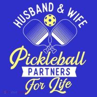 Player Pickleballers Husband & Wife Couple Pickleball Gift For Fan T-Shirt thumb 7