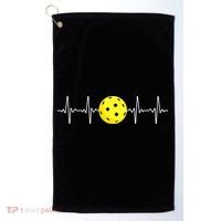 Pickleball Player Heartbeat EKG Pulse Whiffle Ball Game Golf Towel thumb 0