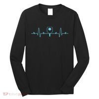Pickleball Player Heartbea Pickleball Paddle Gifts Long Sleeve Shirt thumb 0