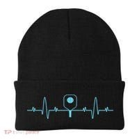 Pickleball Player Heartbea Pickleball Paddle Gifts Beanie thumb 0